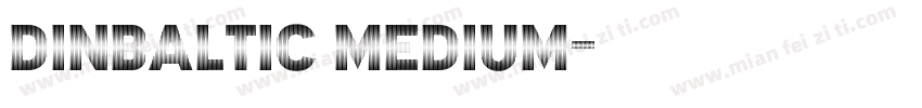 DINBaltic Medium字体转换